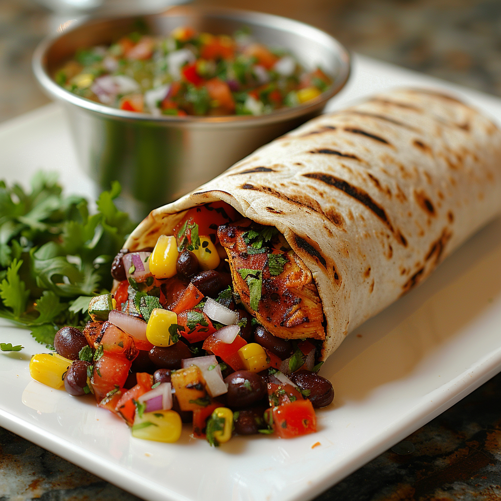 grilled chicken burrito