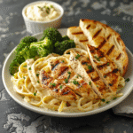 grilled chicken fettuccine alfredo