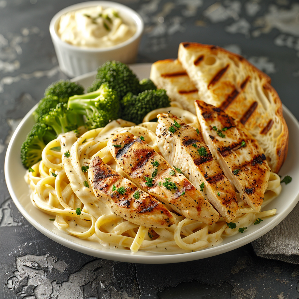 grilled chicken fettuccine alfredo