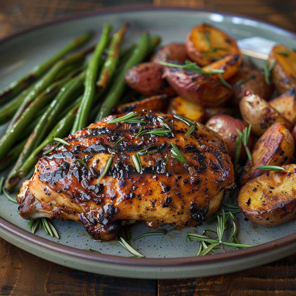 grilled half chicken